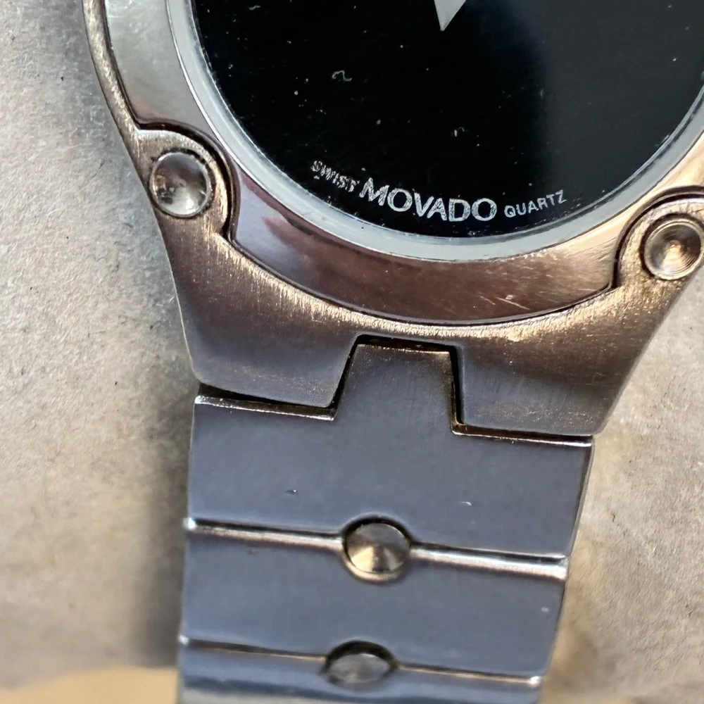 Movado 78-7867 Stainless Steel Black Dial Watch